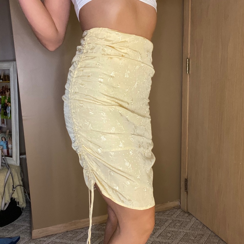 Knee length skirt